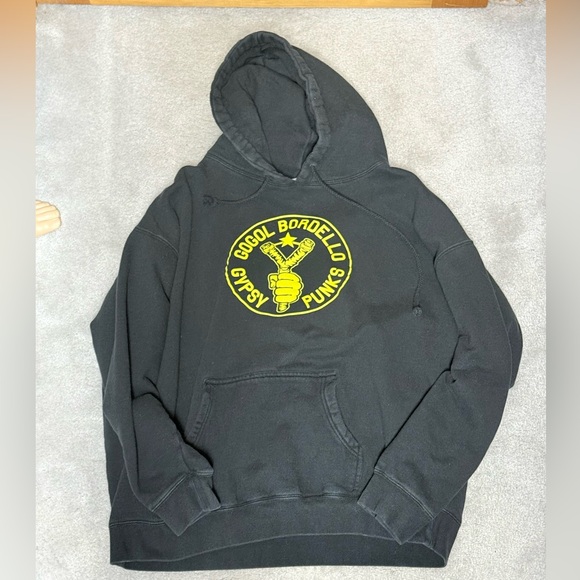Gogol Bordello Slingshot Band Hoodie Sweatshirt Black Size XL - Picture 2 of 7